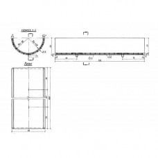 Лотки-полутрубы Д 1 м